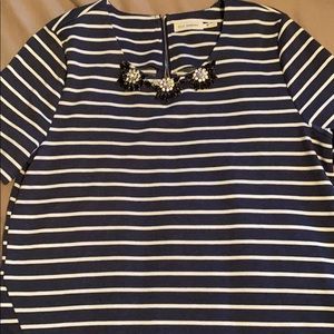 Blu pepper rhinestone embellished top